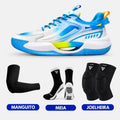KIT Tênis de Vôlei PowerGrip  + Joelheira + Meia + Manguito - Azul