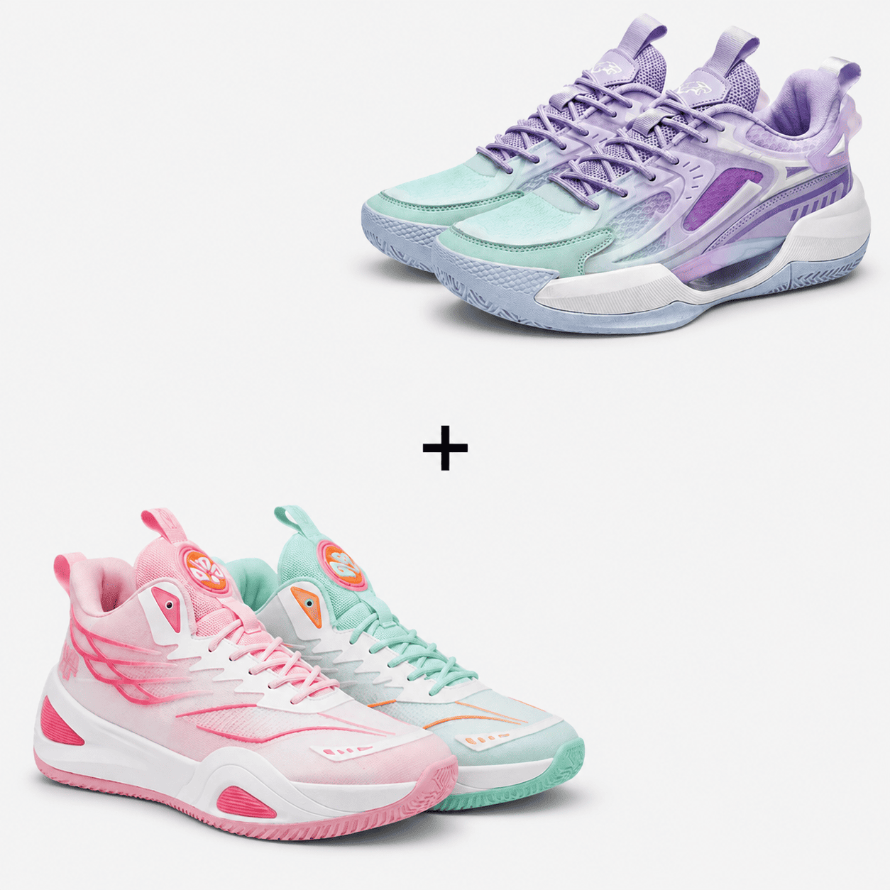 Kit 2 Pares de Tênis - Vôlei e Basquete DunkX + PowerGrip   | Respirável e  Antiderrapante