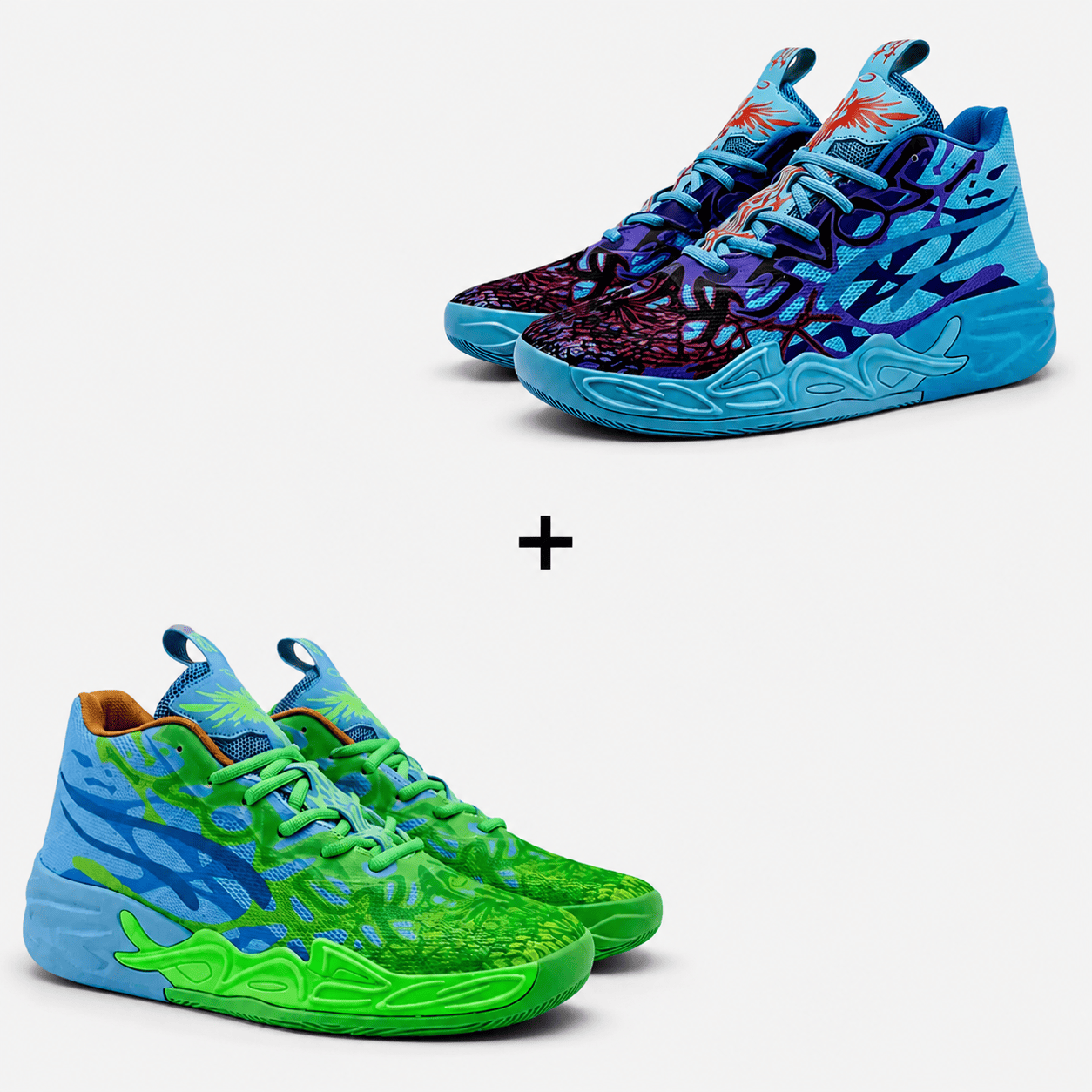 Kit 2 Pares de Tênis - Vôlei e Basquete Impact Blaze | Design Moderno