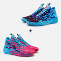Kit 2 Pares de Tênis - Vôlei e Basquete Impact Blaze | Design Moderno - Azul/Vermelho