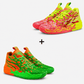 Kit 2 Pares de Tênis - Vôlei e Basquete Impact Blaze | Design Moderno - Amarelo/Laranja