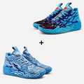 Kit 2 Pares de Tênis - Vôlei e Basquete Impact Blaze | Design Moderno - Azul/Azul Bebê