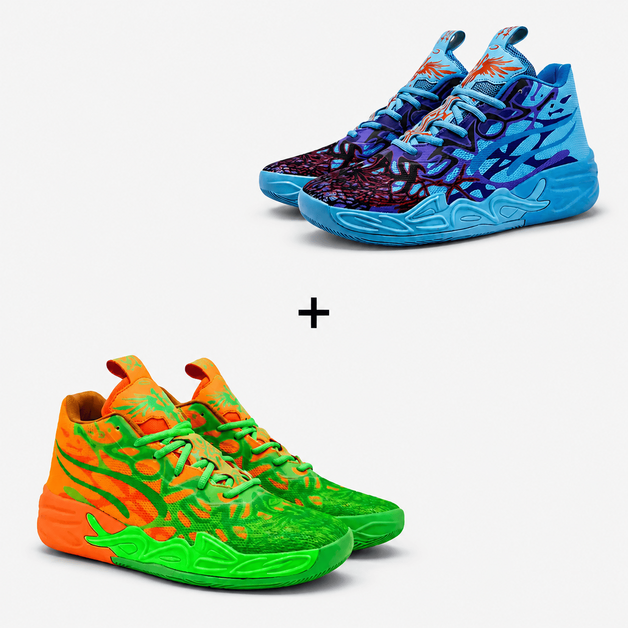 Kit 2 Pares de Tênis - Vôlei e Basquete Impact Blaze | Design Moderno