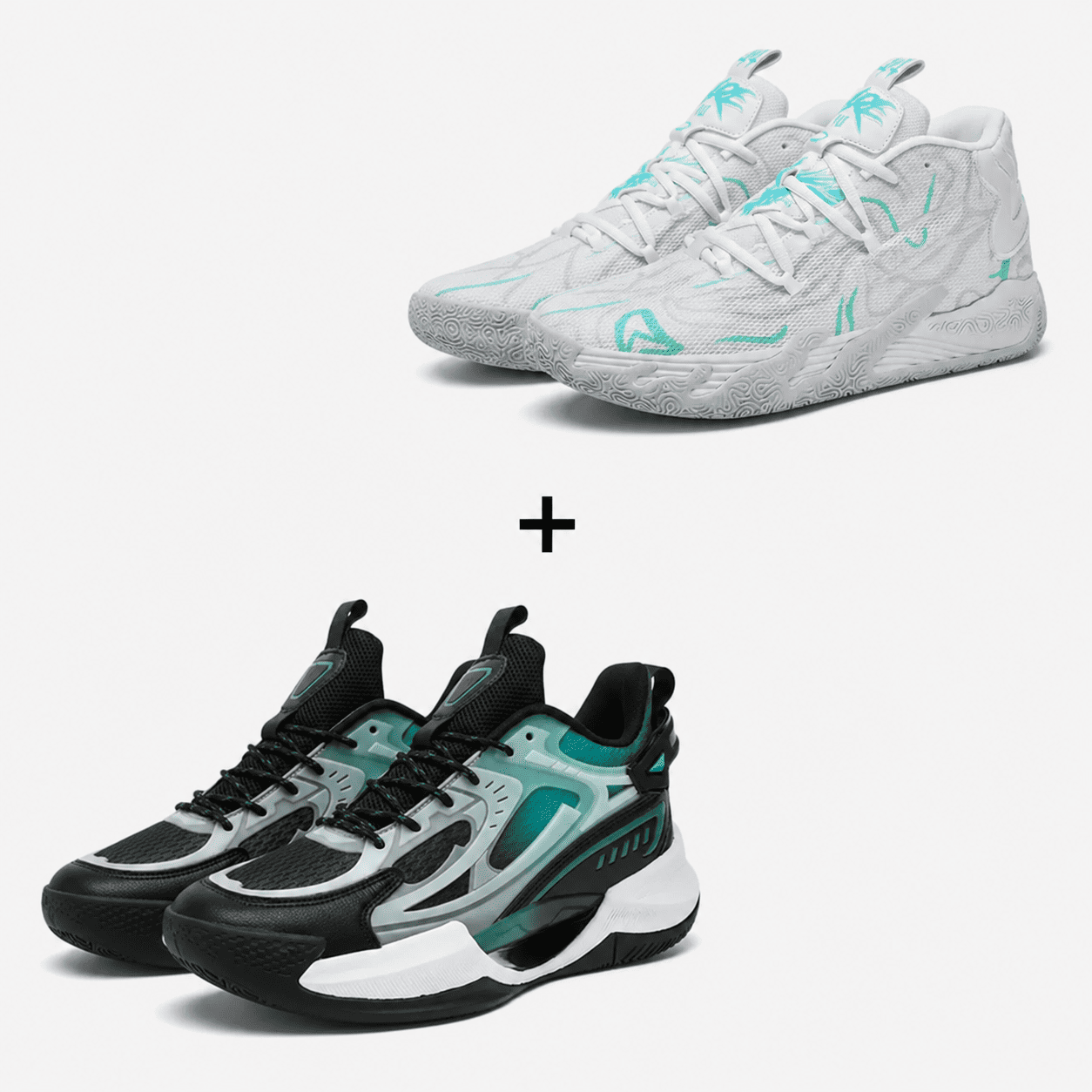Kit 2 Pares de Tênis  - Vôlei e Basquete Aerodunk + PowerGrip | Respirável e Alto Impacto