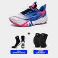 KIT Tênis de Vôlei e Basquete Flex 168X - Joelheira + Meia Antiderrapante - Azul Escuro