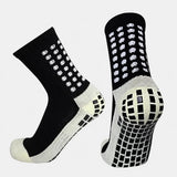 Meia Esportiva Antiderrapante Cano Médio | Profissional — Preto #Cor_Preto