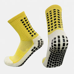 Meia Esportiva Antiderrapante Cano Médio | Profissional - Amarelo