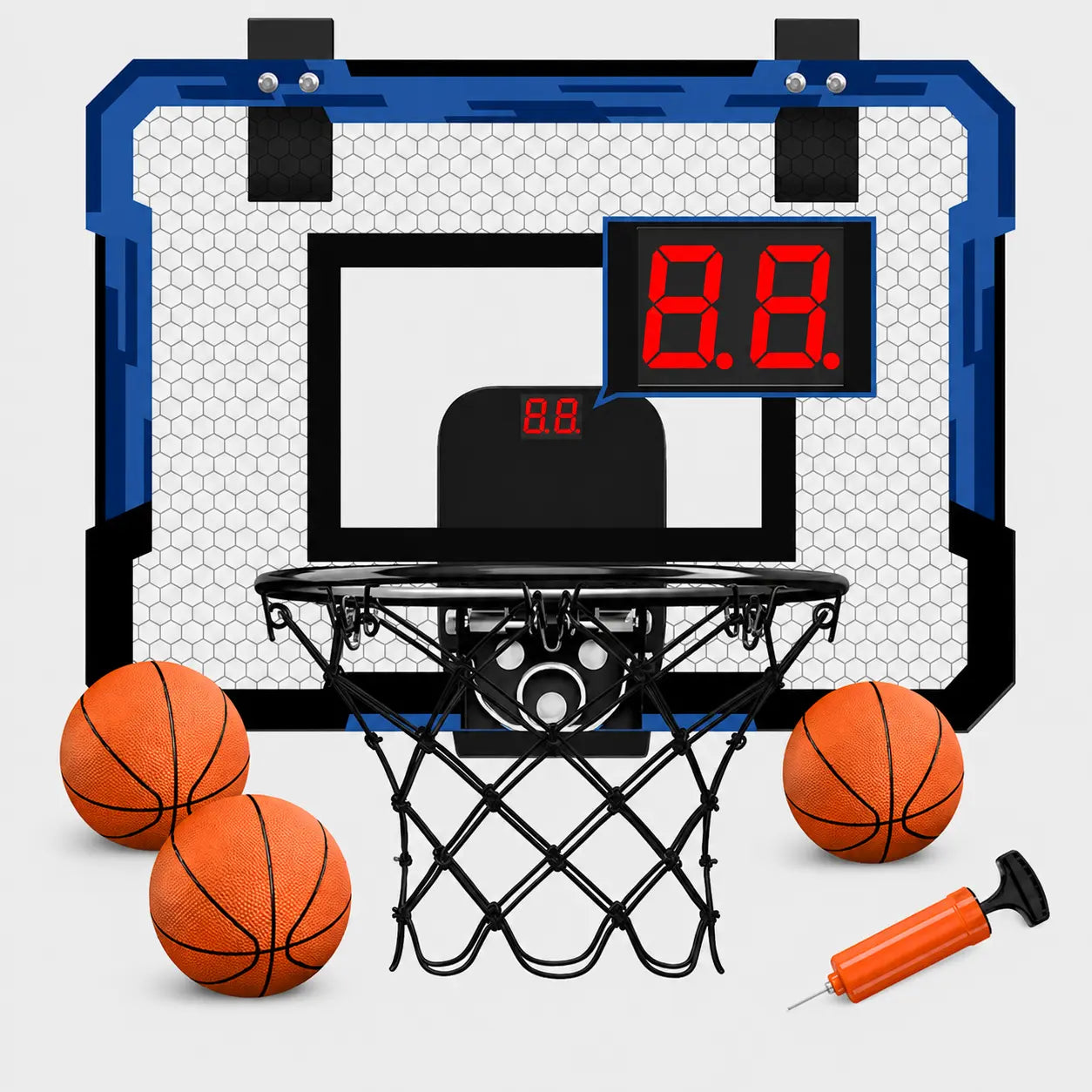 Cesta de Basquete Portátil Com Marcador de Pontos + 3 Bolas de Brinde