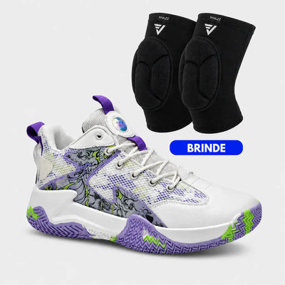 Kit Foam: Tênis de Vôlei Grafite 3.0 + Joelheira com Espuma - SV15