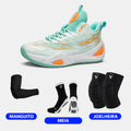KIT Tênis de Vôlei DunkX - Antiderrapante + Joelheira + Meia + Manguito - SV15 - Verde