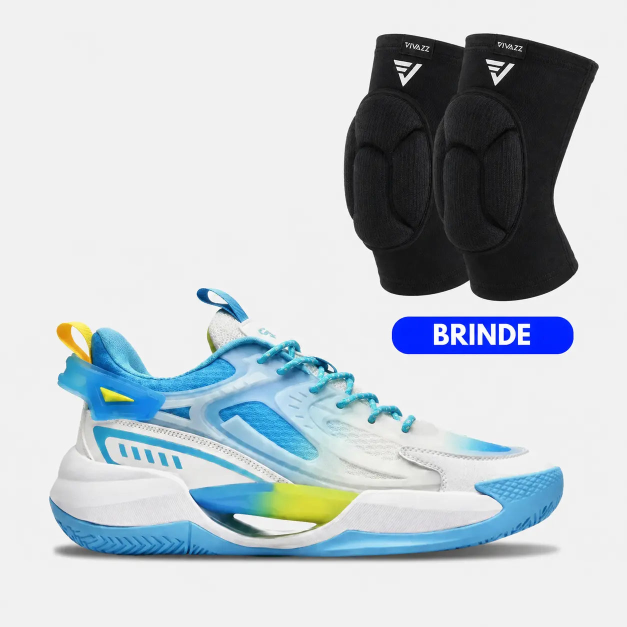 KIT Tênis de Vôlei PowerGrip  + Joelheira de Brinde