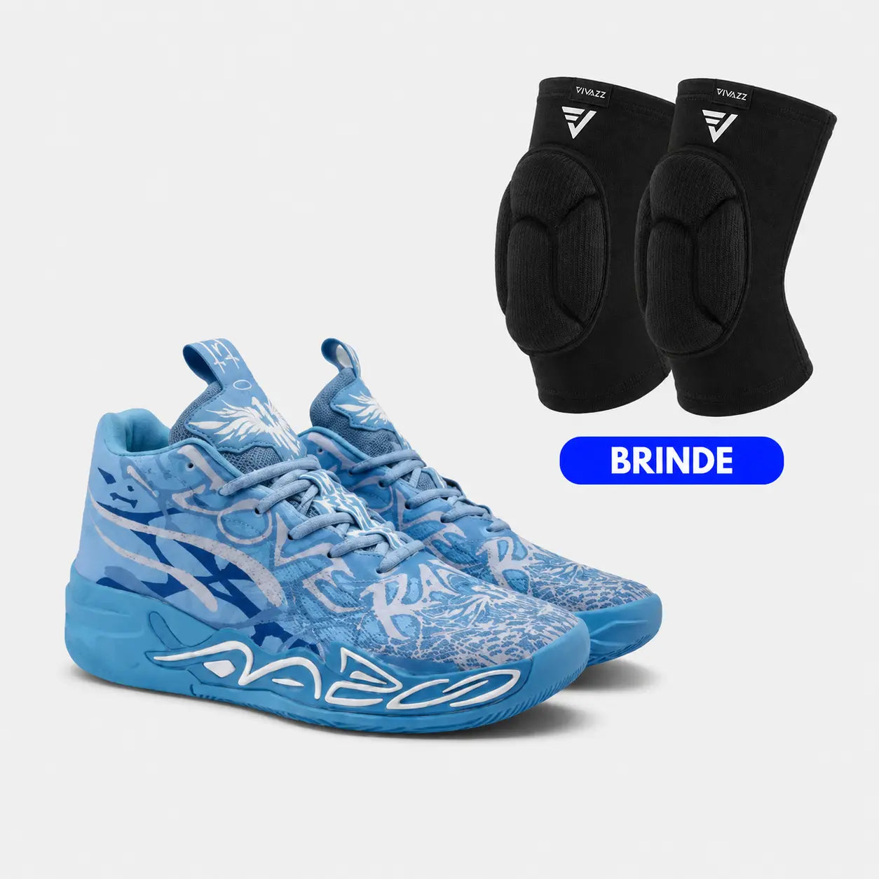 KIT Tênis de Vôlei Impact Blaze + Joelheira de Brinde