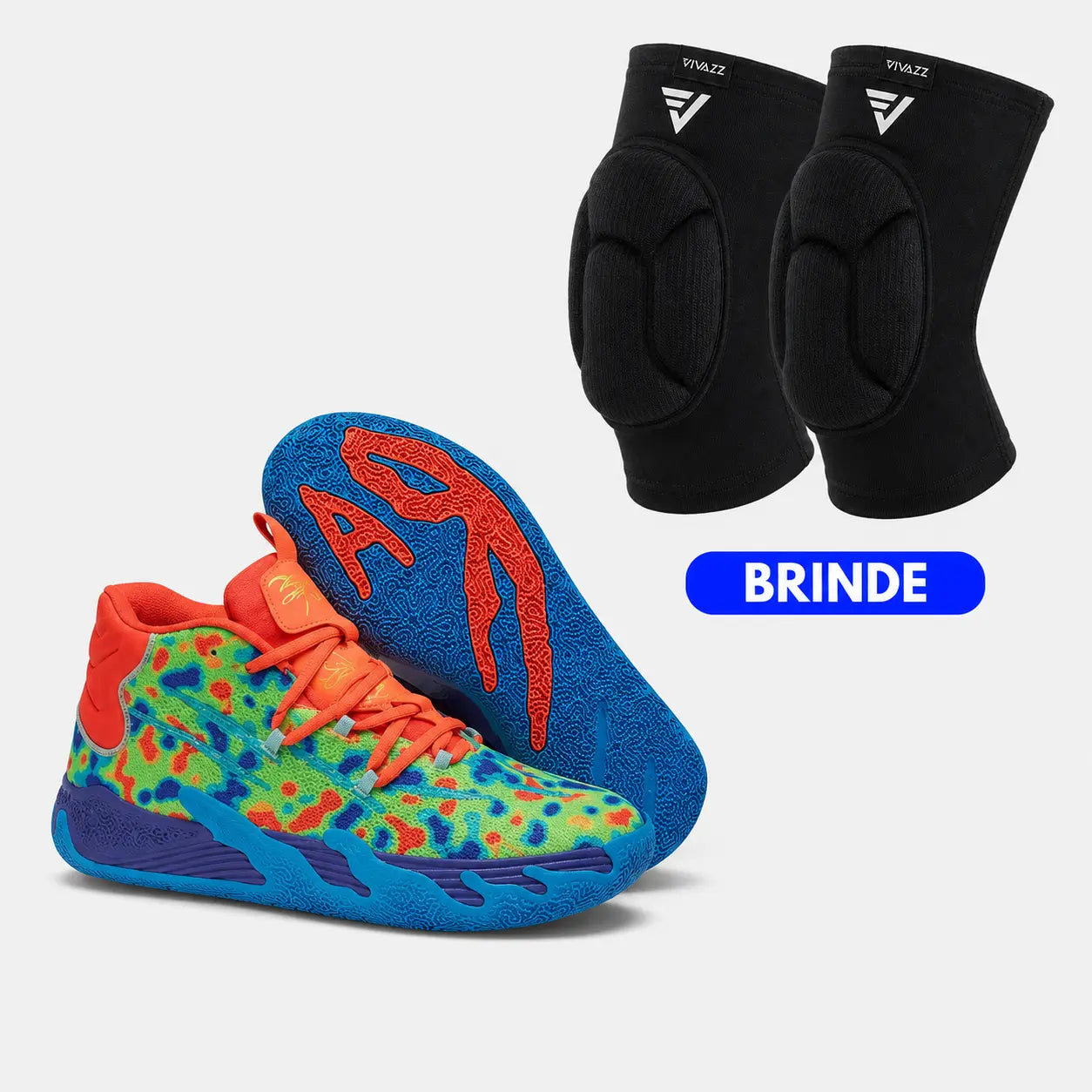 KIT Tênis de Vôlei AeroDunk + Joelheira de Brinde