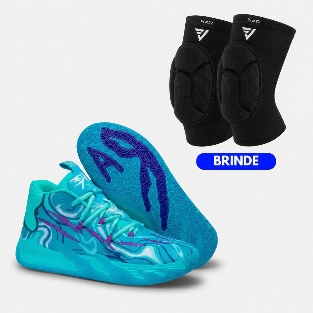 KIT Tênis de Vôlei AeroDunk + Joelheira de Brinde