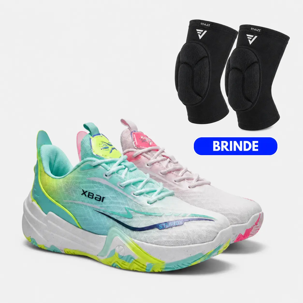 KIT Tênis de Vôlei Flex 168X + Joelheira de Brinde