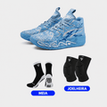 KIT Tênis de Vôlei e Basquete Impact Blaze + Joelheira + Meia Antiderrapante - Azul