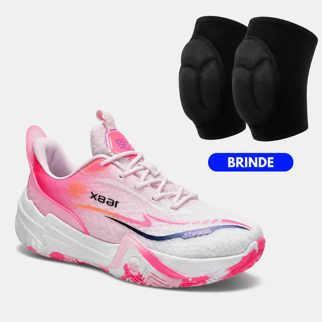 KIT Tênis de Vôlei Flex 168X + Joelheira de Brinde