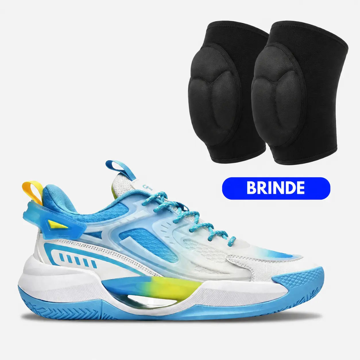 KIT Tênis de Vôlei PowerGrip  + Joelheira de Brinde