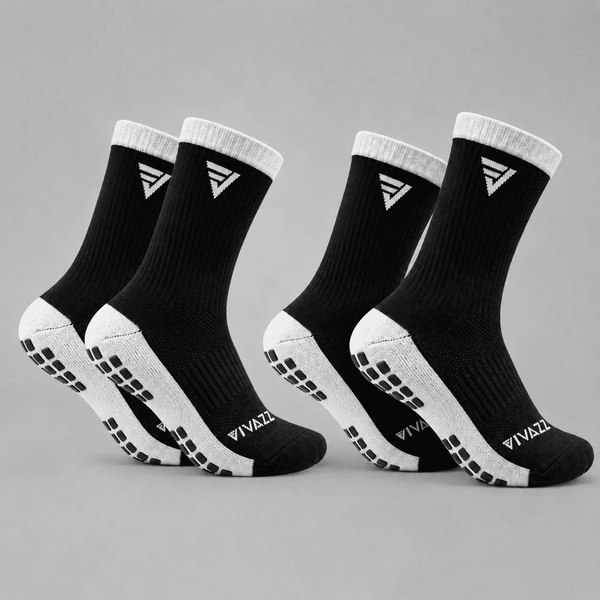 Kit 2 Meias Vivazz Antiderrapante Profissional 3.0 - Cano médio Para Vôlei e Basquete