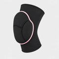 Joelheira de Compressão Feminina para Võlei - Preto/Rosa
