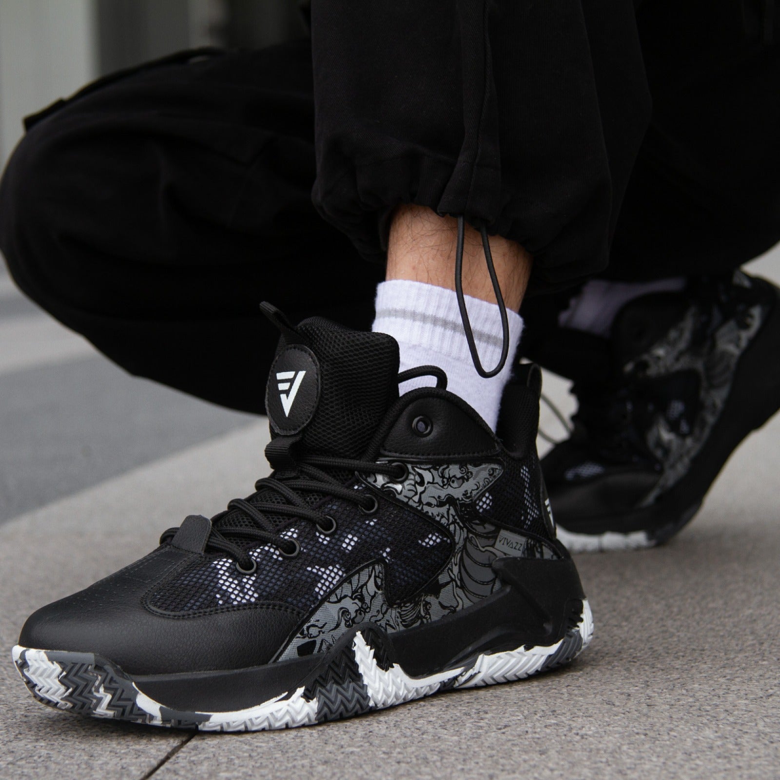 BF Tênis de Vôlei e Basquete Grafite Original Meias de Brinde