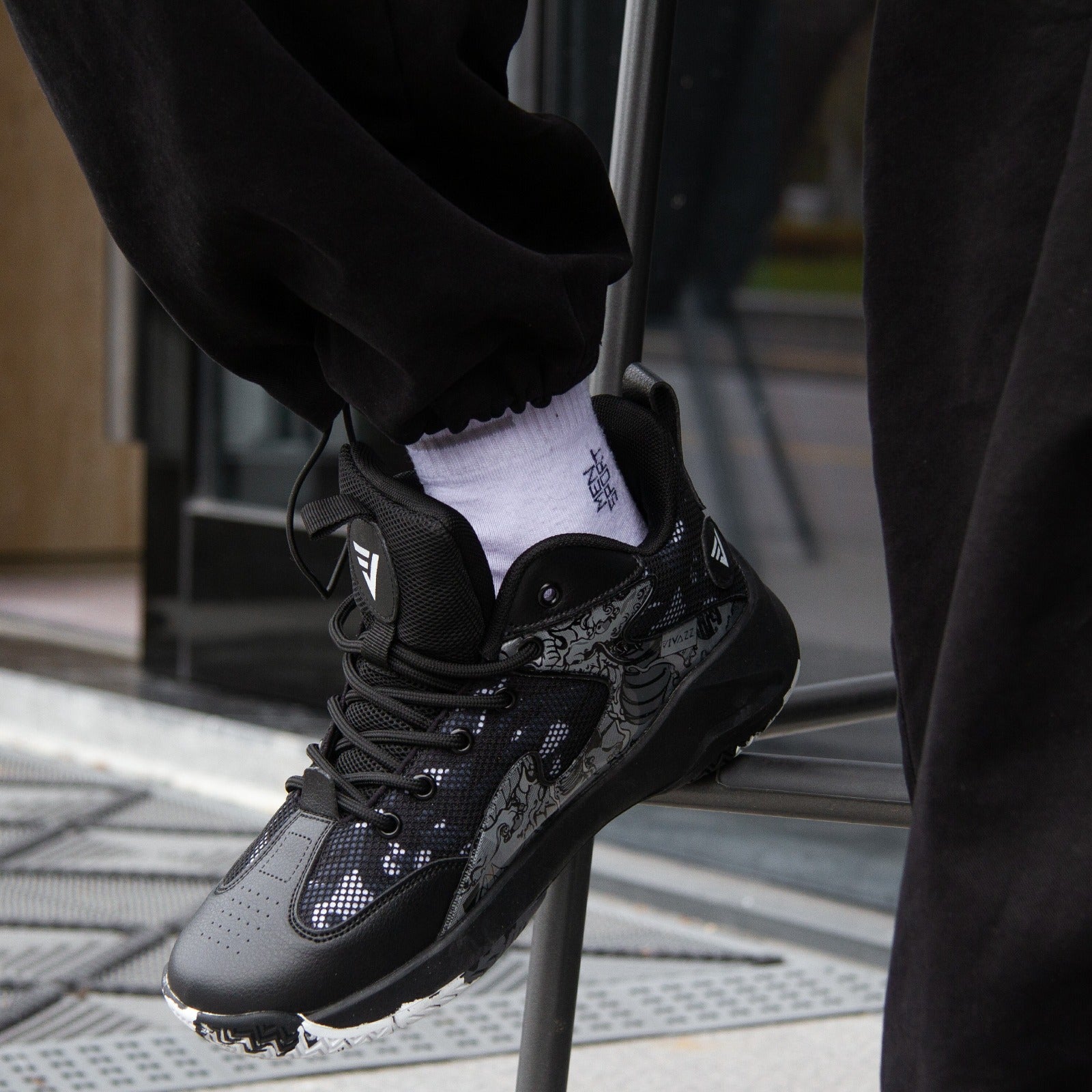 Tênis de Basquete All Black Grafite 3.0 - Vivazz- Preto