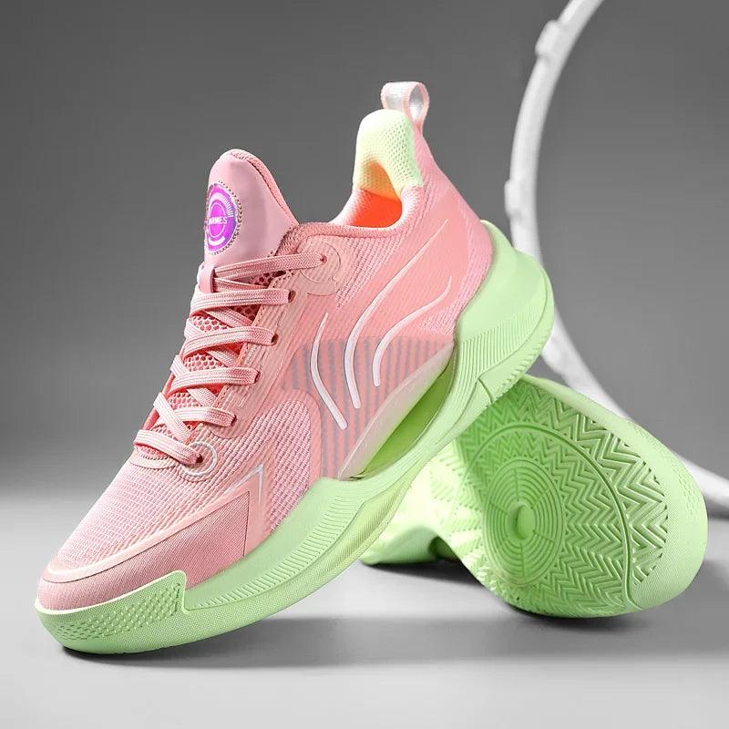 Tênis de Basquete SpeedRush  | Respirável e Alto Impacto-Rosa