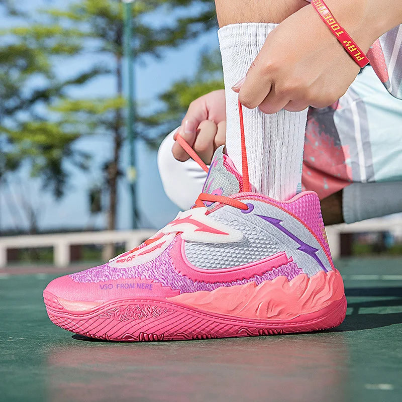 Tênis de Vôlei Creed Pro -  Alto Desempenho Antiderrapante- Rosa