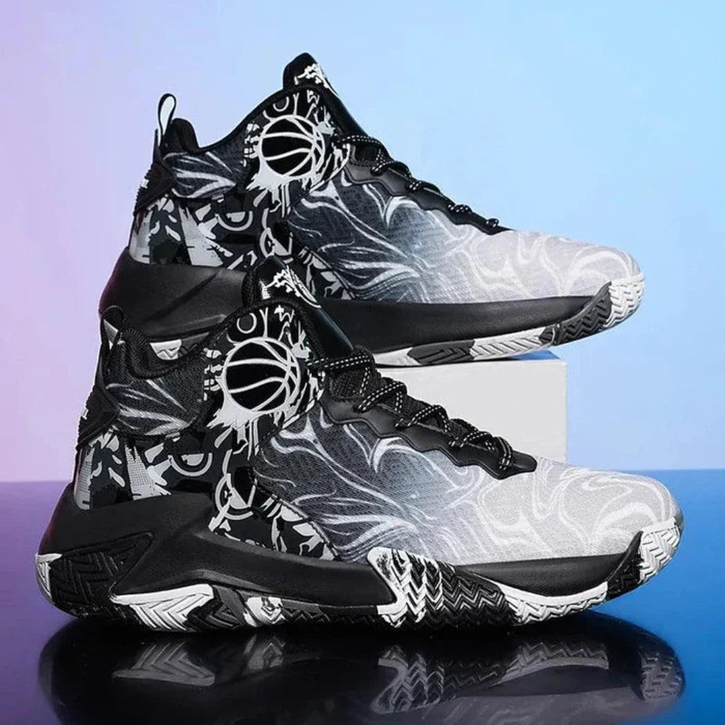 Tênis De Basquete Boost Turbo| Respirável e Antiderrapante-Preto