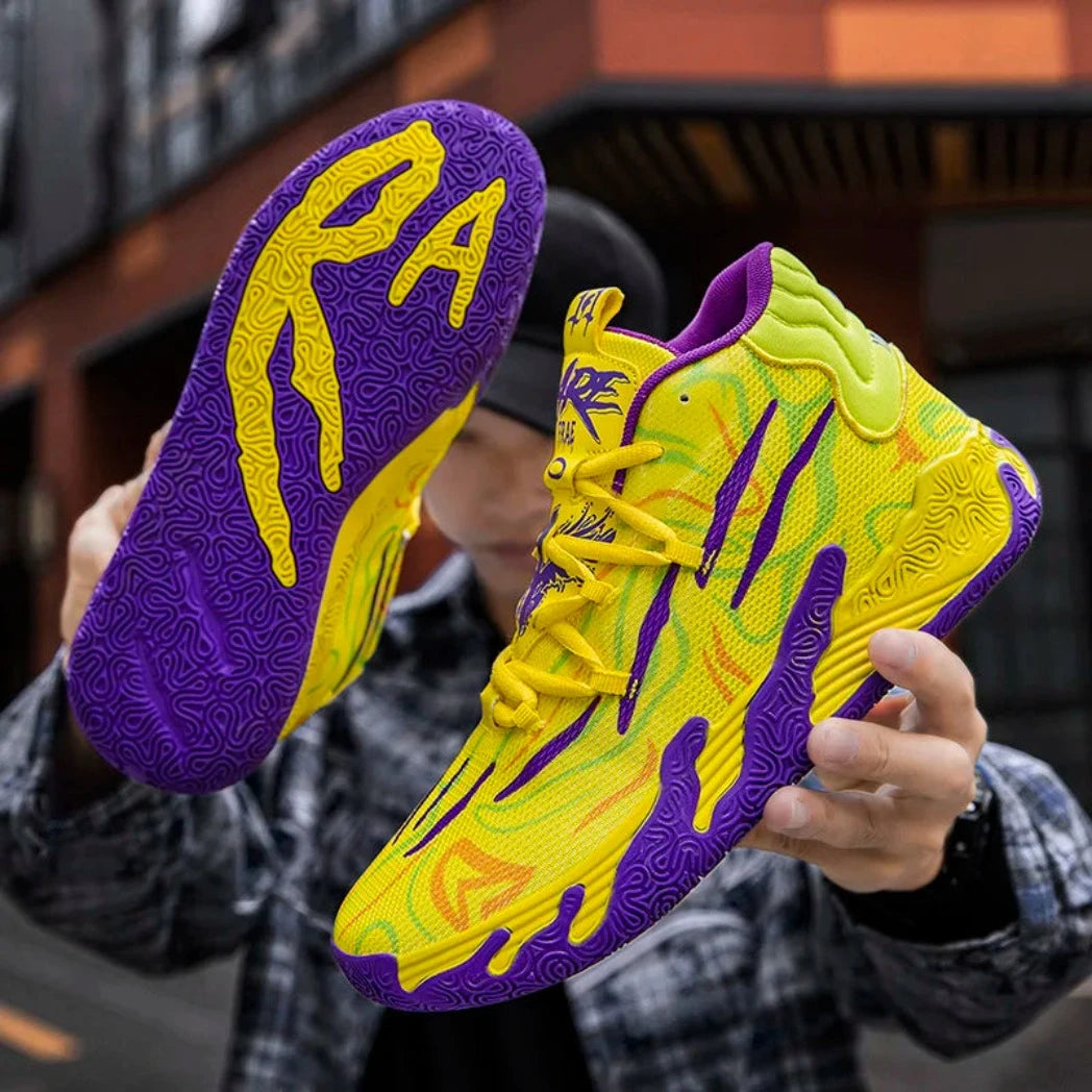 Tênis de Basquete AeroDunk - Vivazz - Amarelo