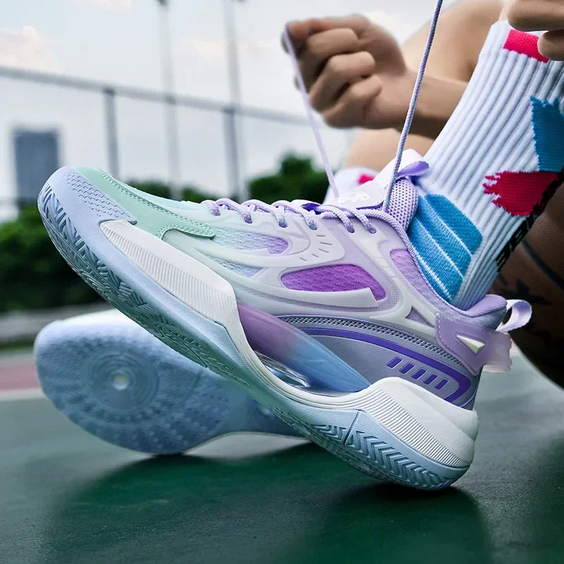 Tênis de Vôlei PowerGrip  | Respirável e Alto Impacto- Roxo