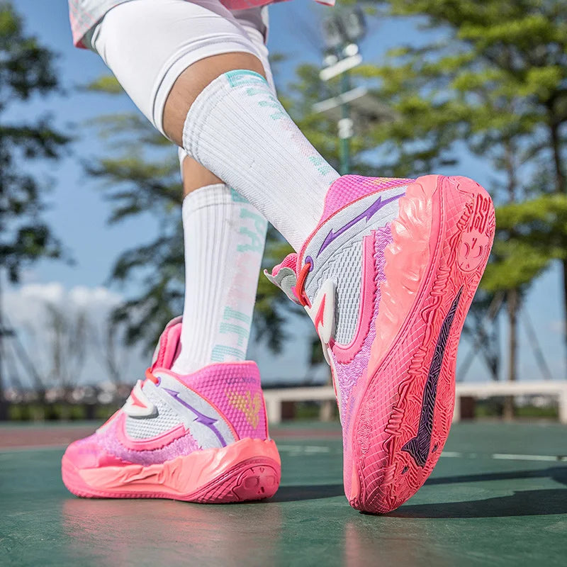 Tênis de Vôlei Creed Pro -  Alto Desempenho Antiderrapante- Rosa