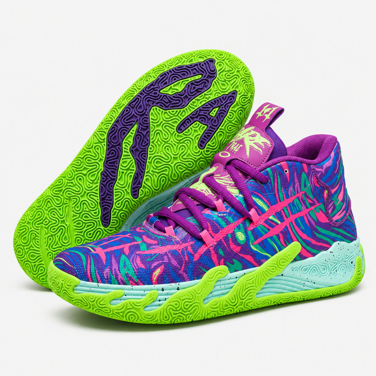 AeroDunk - Roxo/Verde - 10-perfil-e-solado #cor_Roxo/Verde