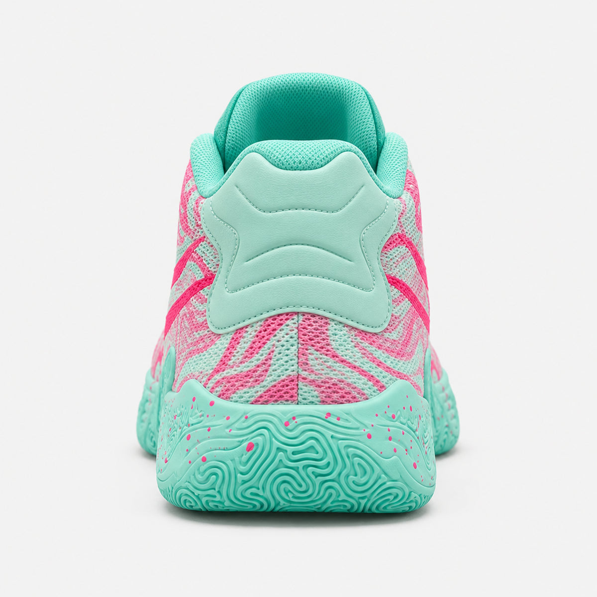 AeroDunk - Verde/Rosa - 08-traseira-reconstrucao #cor_Verde/Rosa