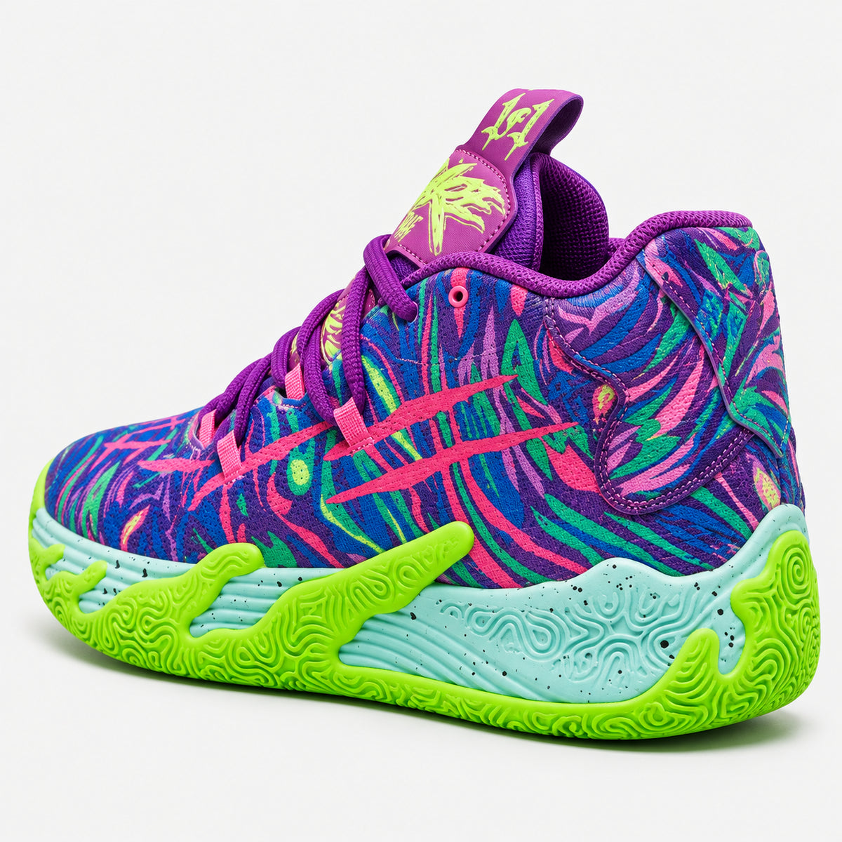 AeroDunk - Roxo/Verde - 06-detalhe-lateral #cor_Roxo/Verde