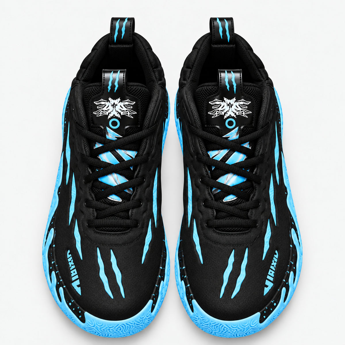 AeroFlex — Preto/Azul — vista superior #Cor_Preto/Azul