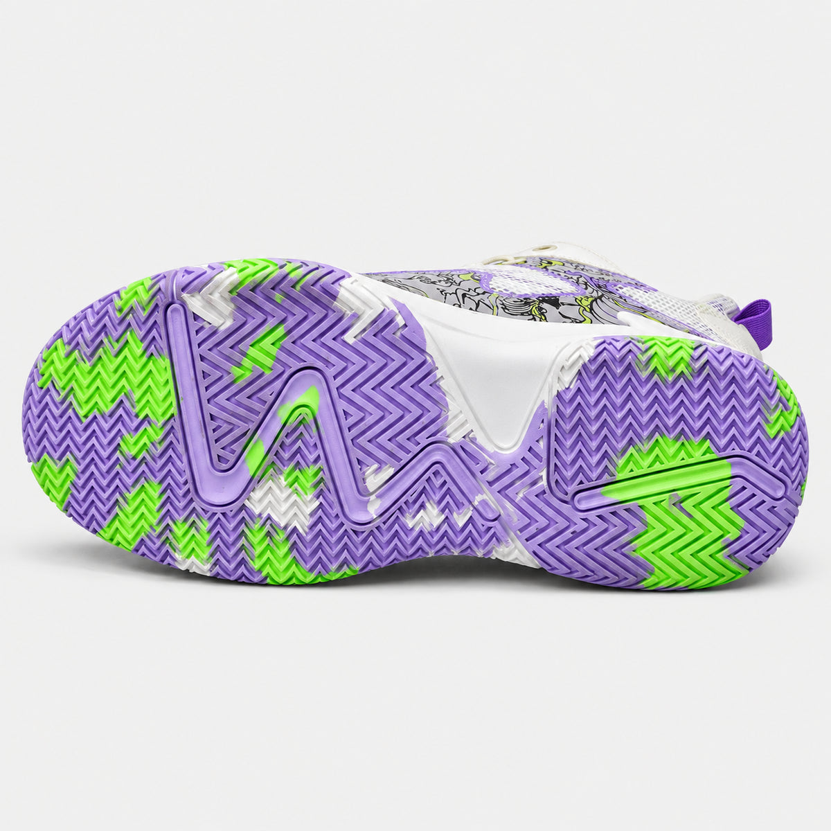 Aesthetic Grafite 3.0 — Branco/Roxo — solado #Cor_Branco/Roxo