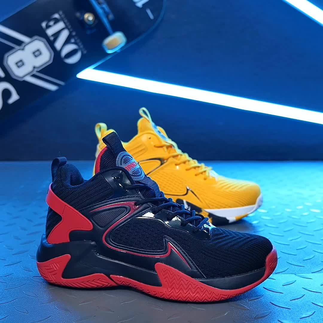 Tênis de Basquete FlameStep Pro | Respirável e  Máxima Absorção de Impacto- Vermelho
