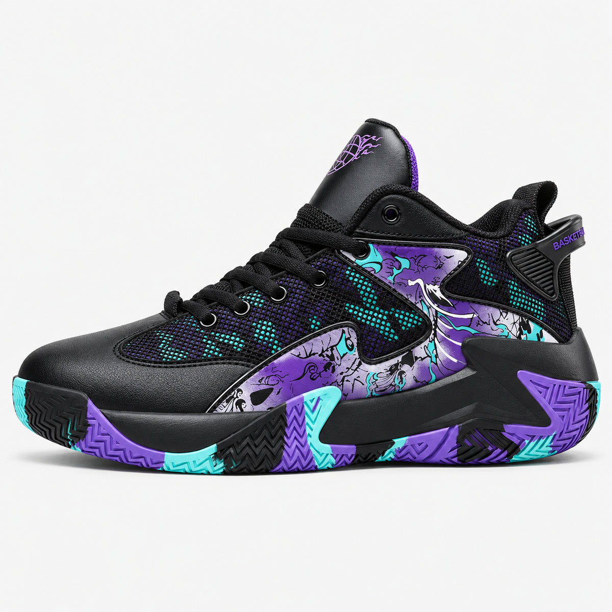 Grafite Original — Preto/Roxo — lateral externa #Cor_Preto/Roxo