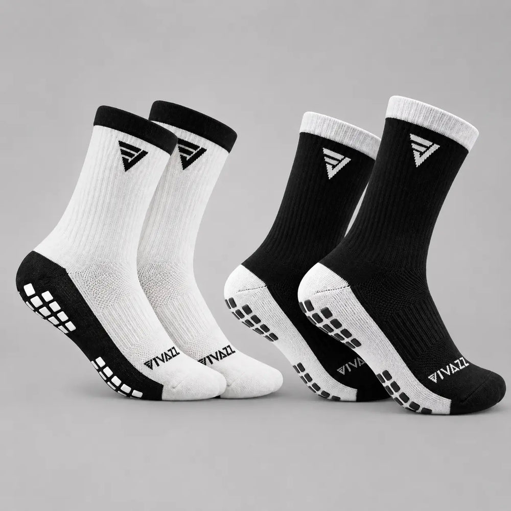 Kit 2 Meias Vivazz Antiderrapante Profissional 3.0 - Cano médio Para Vôlei e Basquete
