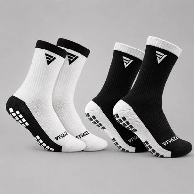 Kit 2 Meias Vivazz Antiderrapante Profissional 3.0 - Cano médio Para Vôlei e Basquete