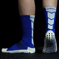 Meia Esportiva Antiderrapante Cano Médio | Profissional - Azul/Branco