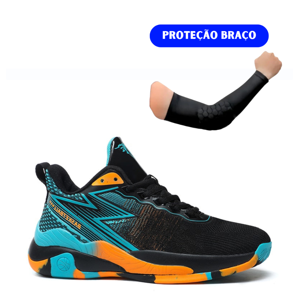 Kit Arm :  Tênis Vôlei PassFor Original+ Manguito (Proteção de Braço)