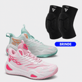 KIT Tênis de Vôlei DunkX + Joelheira de Brinde - Rosa/Verde