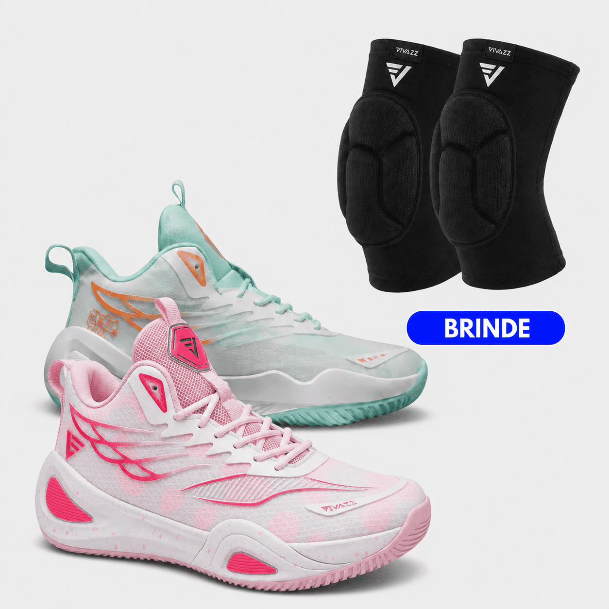 Tamanho 42 - KIT Tênis de Vôlei DunkX + Joelheira de Brinde