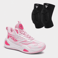 KIT Tênis de Vôlei DunkX + Joelheira de Brinde - Rosa
